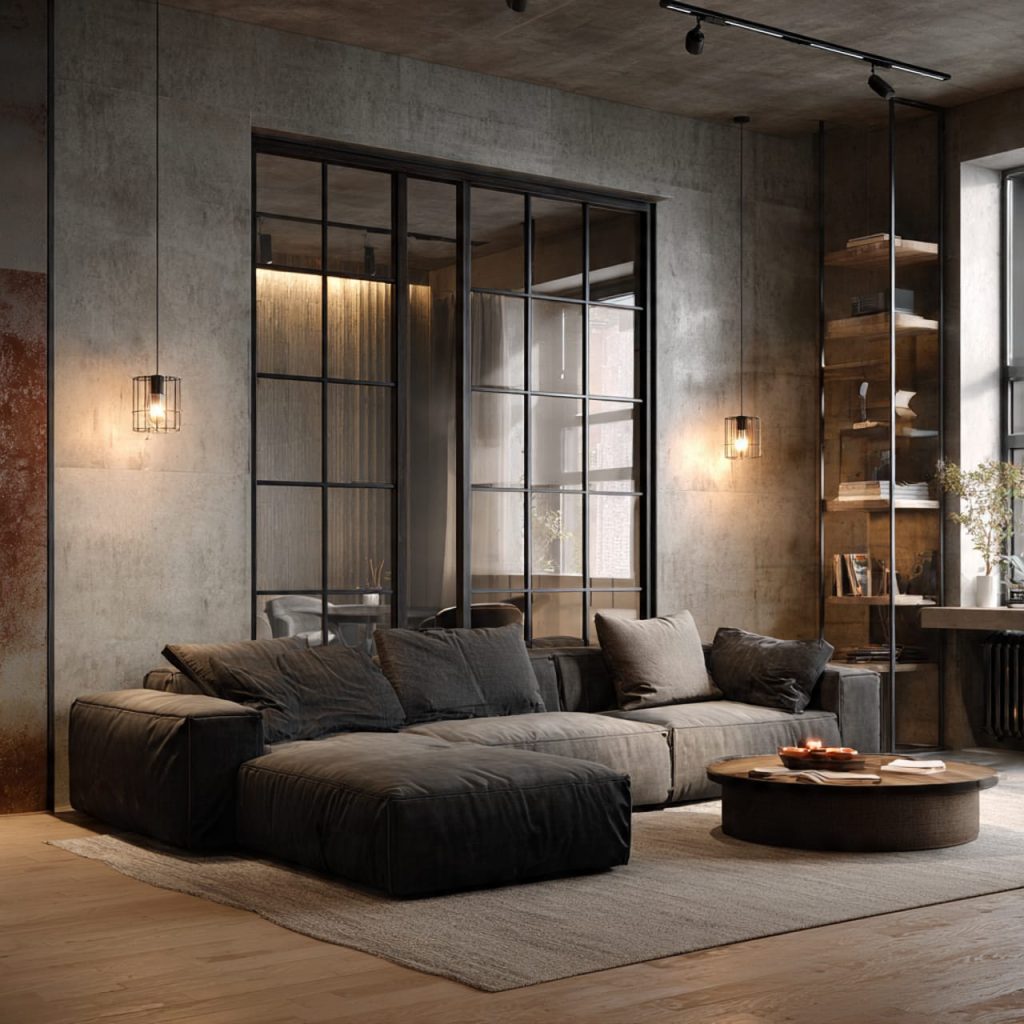 Industrial Style Metal Partitions Unapologetically Cool
