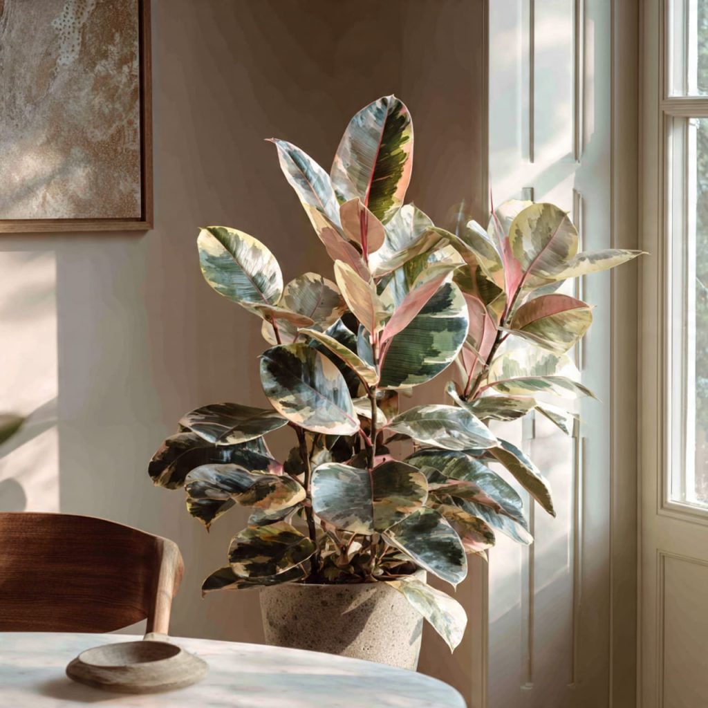 Luxury apartment styled with rare indoor plants showcasing refined botanical design.