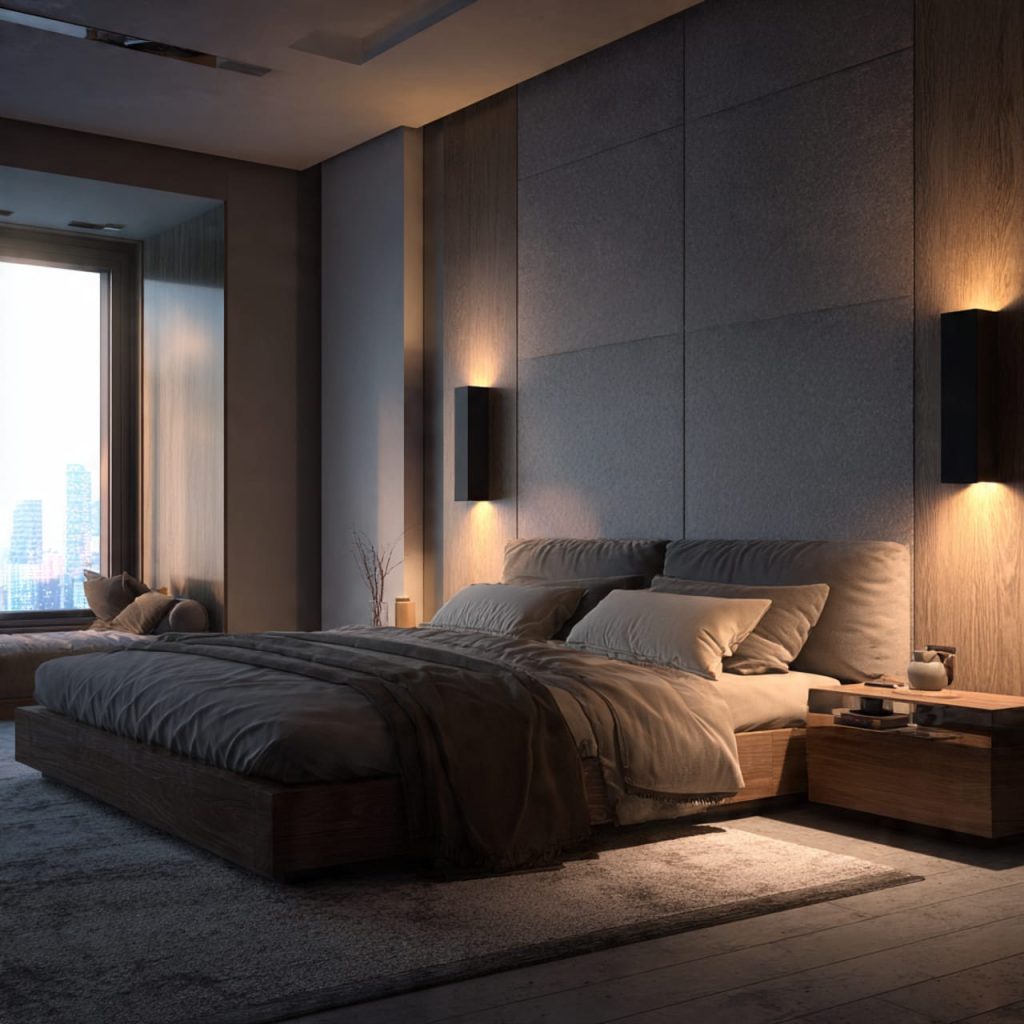Modern digital-free bedroom designed for relaxation and intimate connection