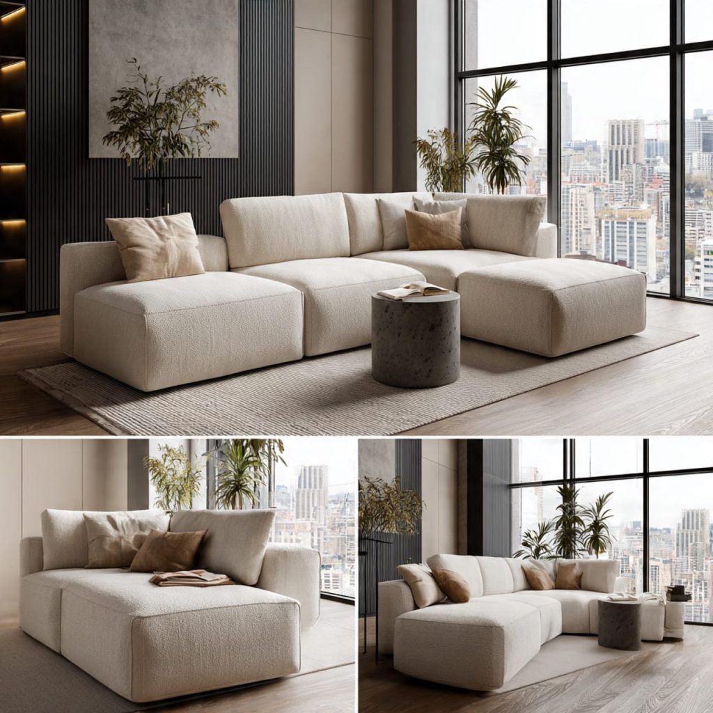 Ghế sofa mô-đun: Sự lựa chọn linh hoạt để điều chỉnh phòng khách nhỏ của bạn