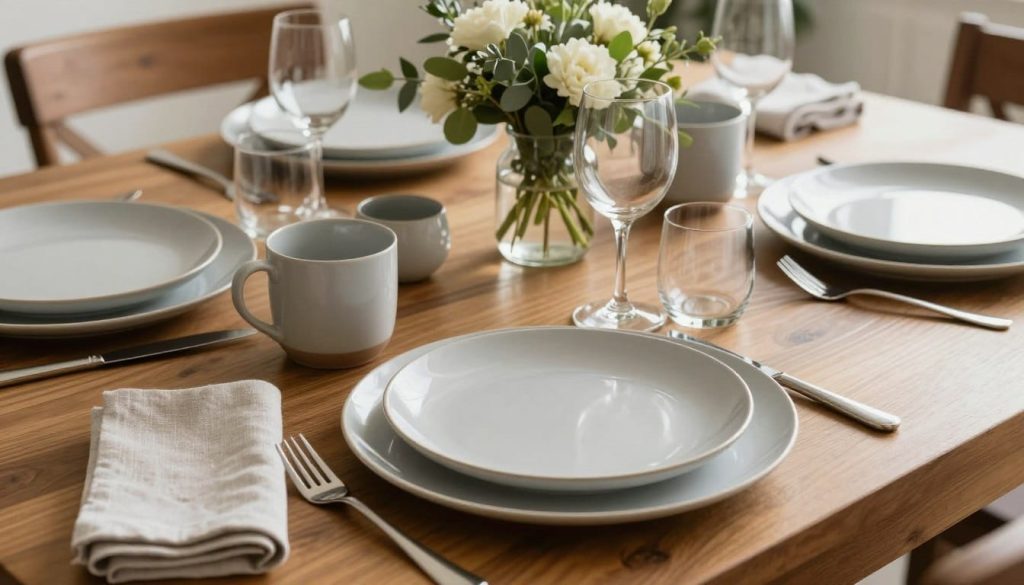 Elegant everyday table setting showing how quality dinnerware enhances the dining experience