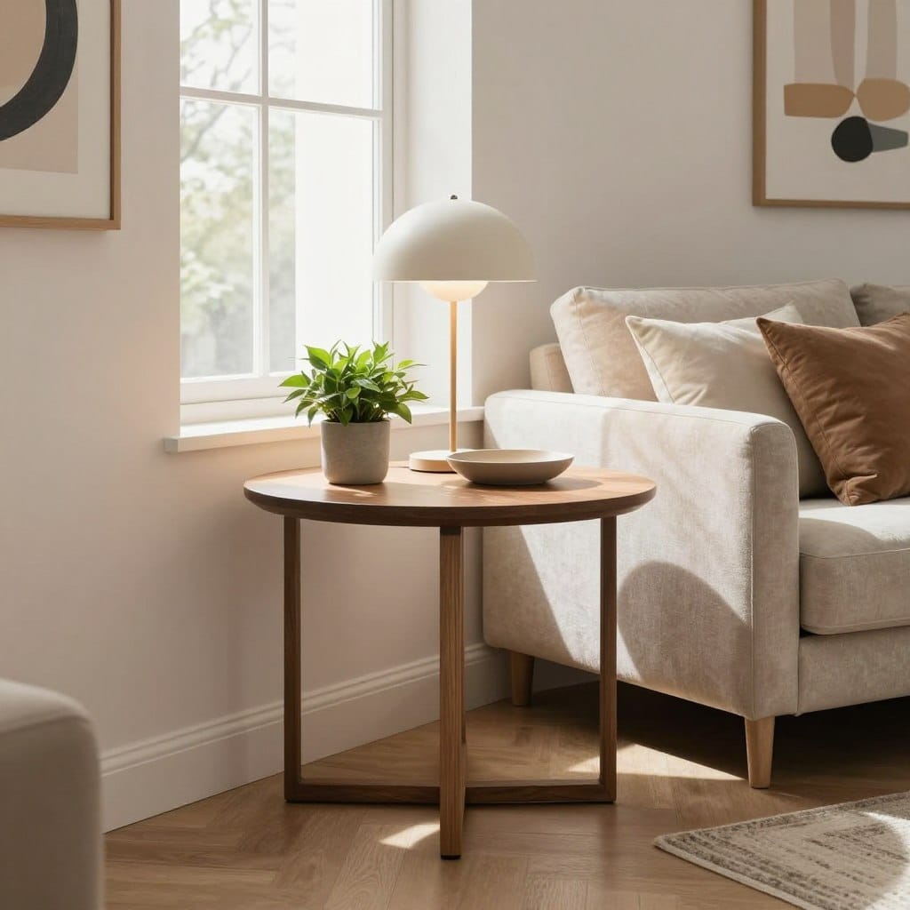 corner table placement