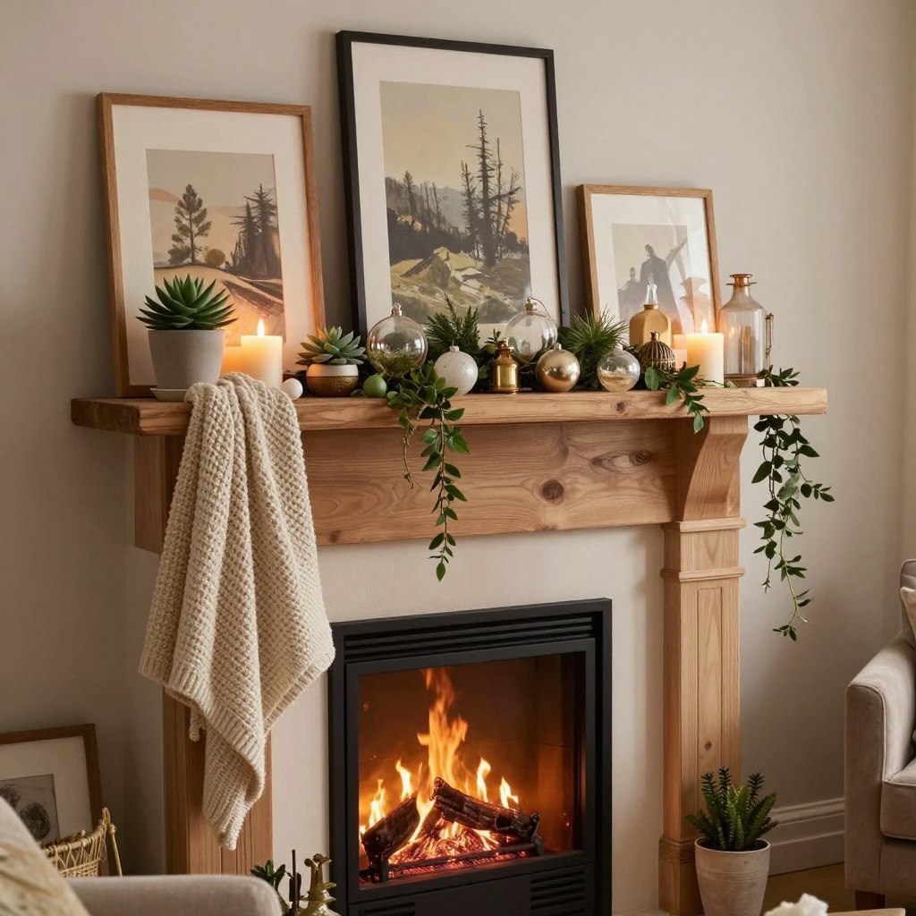 Living Room Mantle Decor Ideas
