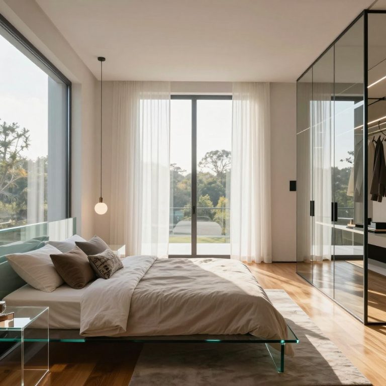 Modern Glass Bedroom Interior Trends