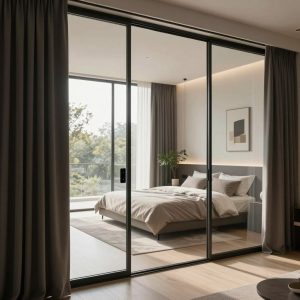 Stylish Glass Bedroom Privacy Ideas